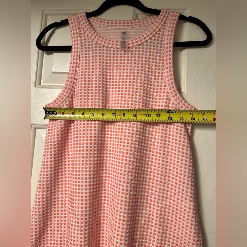 Lou & Grey Gingham Jacquard Halter Mini Pocket Dress Size Small - Picture 6 of 8